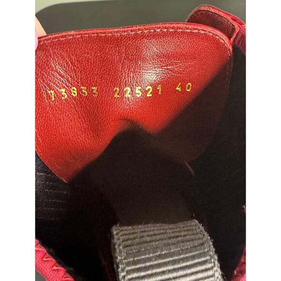 Gianvito Rossi NWT Martis Leather Platform Ankle Boots in Red Size 40 - Picture 12 of 16